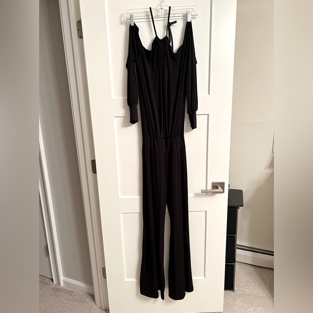Halter neck and off the shoulder jumpsuit